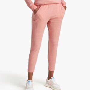 SplitS59 Reena Modal Fleece 7/8 Sweatpants Joggers, S, Grapefruit